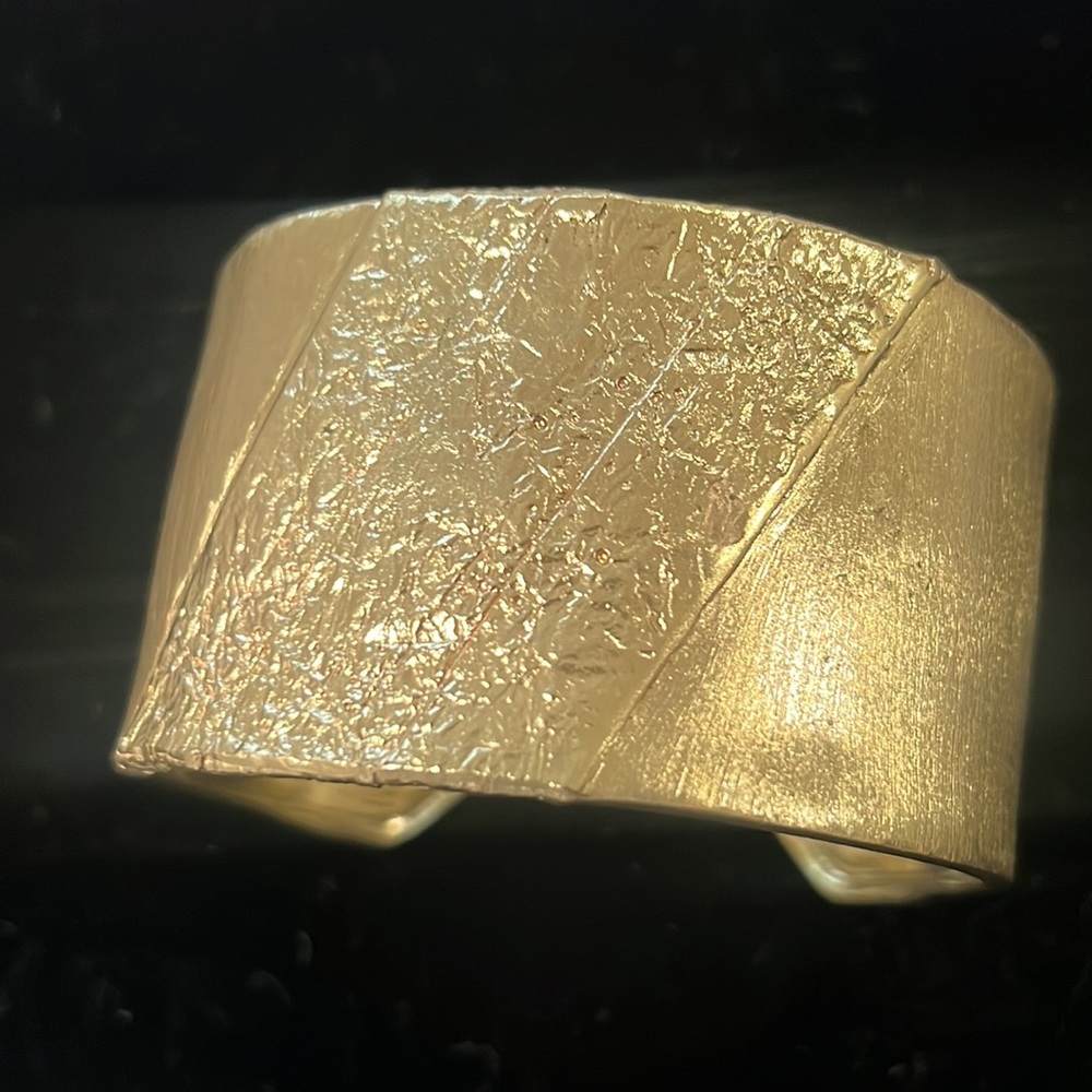 Silpada Gold Textured Cuff Bracelet